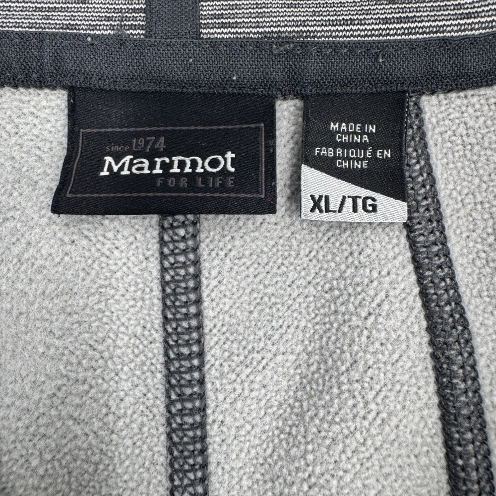 Marmot Full Zip Fleece Jacket Womens XL Grey Space Dye Mock Neckyy C56590 - Picture 2 of 14